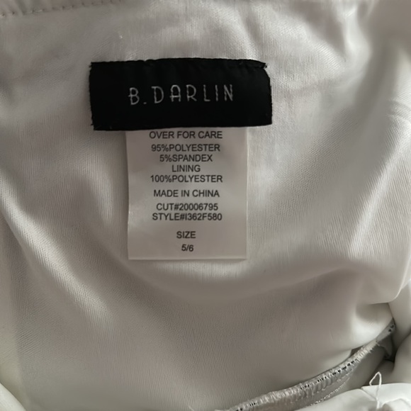 B. Darling black and white cocktail dress w/pockets - size 5/6 (juniors) - Picture 3 of 6